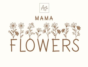 Mama Flowers Font: Unique Handmade Typography