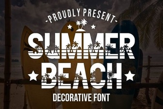 Design Your Perfect Beach Poster with Summer Fonts