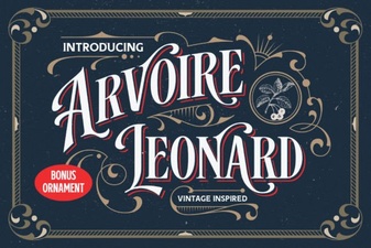 Arvoire Leonard Font for Creative Projects