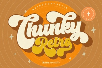 Retro Chunky Fonts: Your Next Creative Project