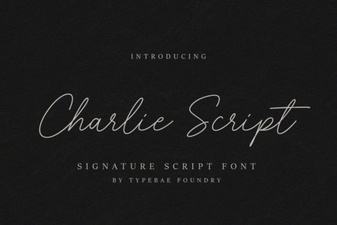 Charlie Script Font for Elegant Calligraphy Designs