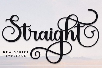 Clean & Modern Typography with Straight Font Styles