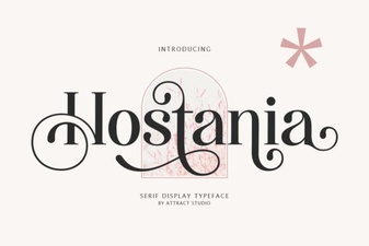 Hostania Font: Elegant Typography for Creative Projects